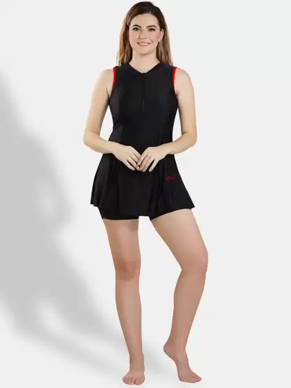 Turtle Neck Swimming Dress - image 3