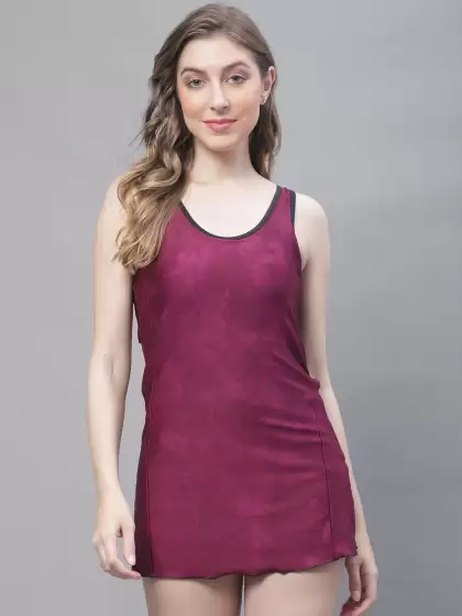 Printed Swimming Dress - image 3