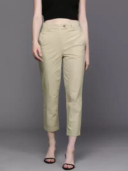 Women Chinos Cropped Trousers - image 3