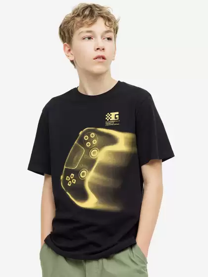 Boys Printed Cotton T-shirt - image 4