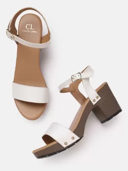 Women Textured Block Heels - image 3
