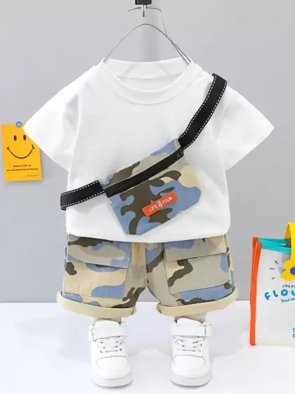 Pure Cotton T-shirt & Shorts - image 3