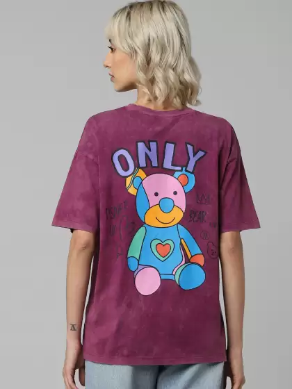 Women Printed Cotton T-shirt - image 3