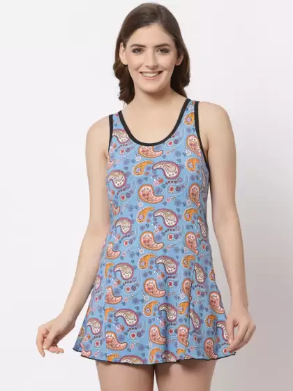Printed Swimming Dress - image 3