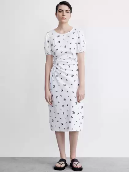 Printed Cut-Out Sheath Dress - image 3