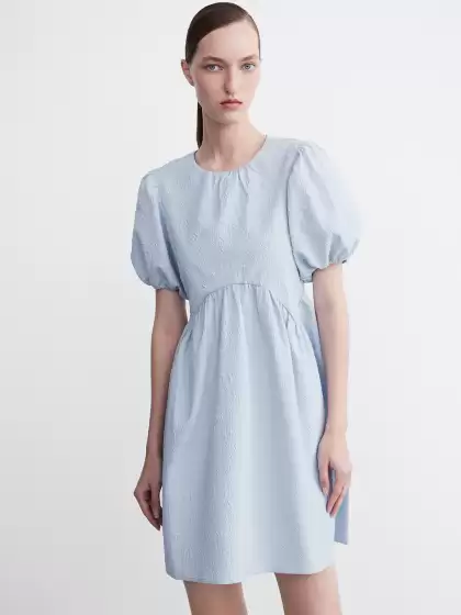 Textured A-Line Dress - image 3