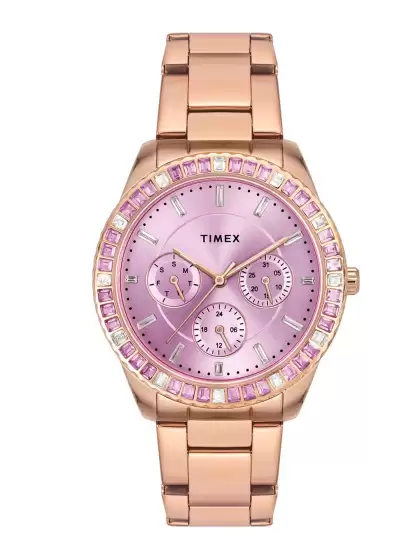 Women Stainless Steel Straps Multi Function Watch - image 4