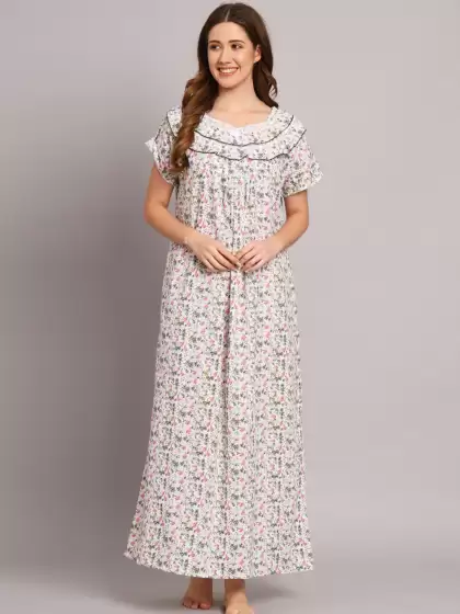 Printed Pure Cotton Nightdress - image 3