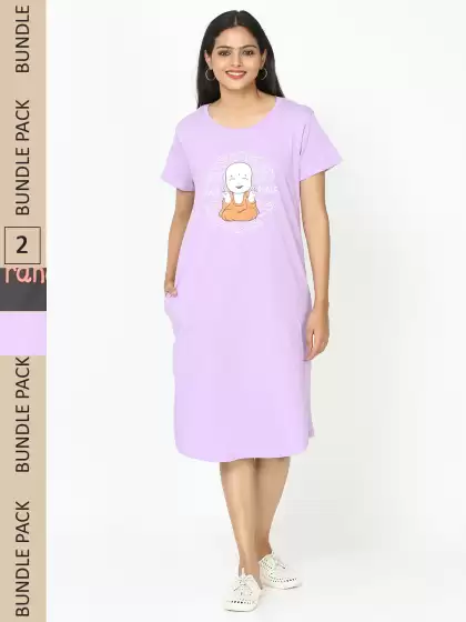 Printed Nightdress - image 3
