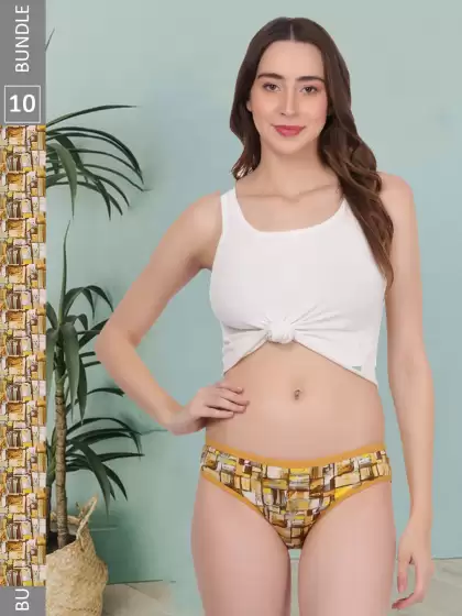 Women Pack Of 10 Bikini Briefs - image 3