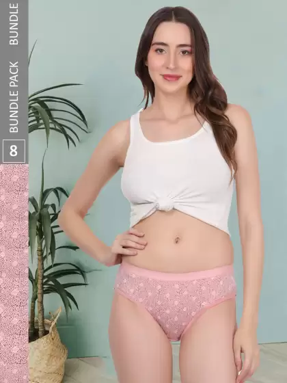 Women Pack Of 8 Hipster Briefs - image 3