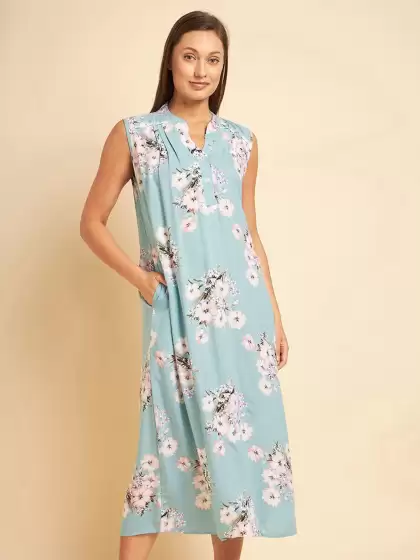 Floral Printed Nightdress - image 3