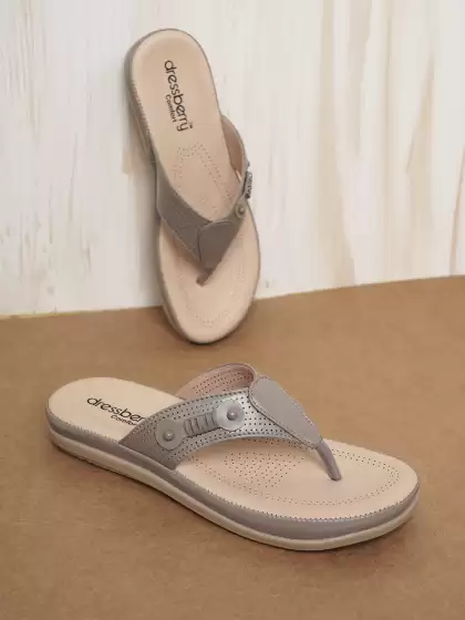 Women Textured Open Toe Flats - image 3