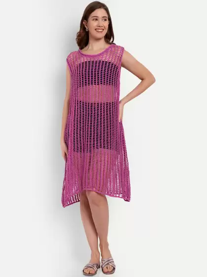 Cotton Swimwear Cover-Up Dress - image 3