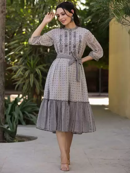 Printed Ethnic Dresses - image 3