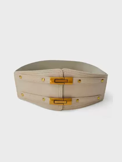 Women PU Broad Waist Belt - image 3