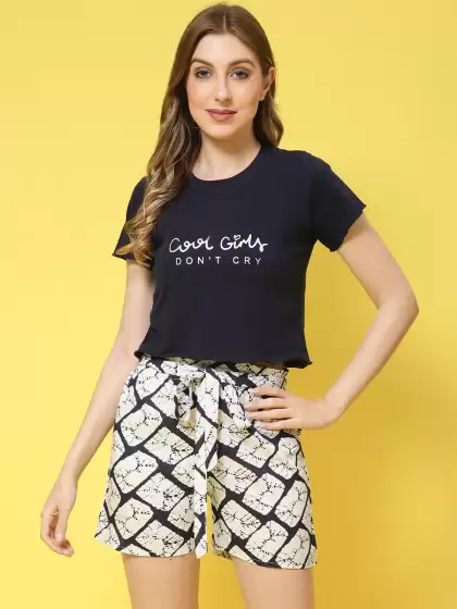Women Graphic Print Night suit - image 3