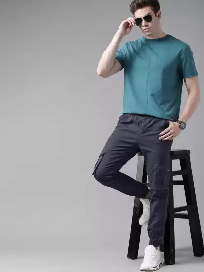 Men Cotton Cargo Trousers - image 3