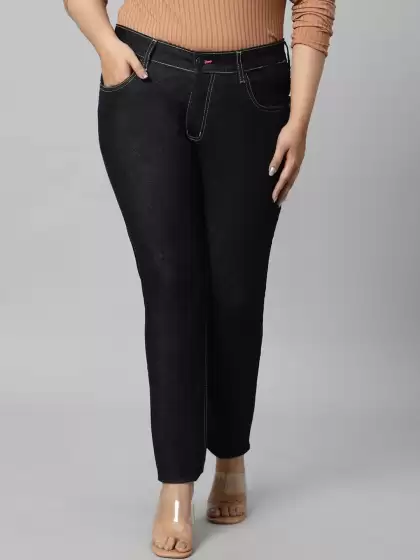 Women Mid-Rise Cotton Jeans - image 3
