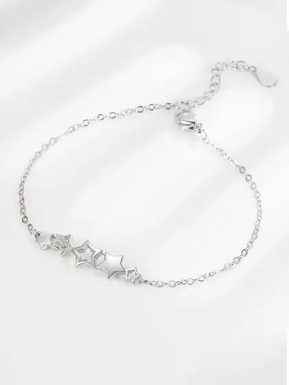 Women Silver-Plated Bracelet - image 3