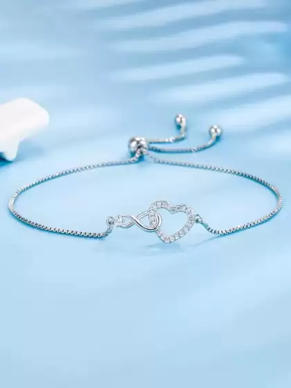 Women Silver-Plated Bracelet - image 3