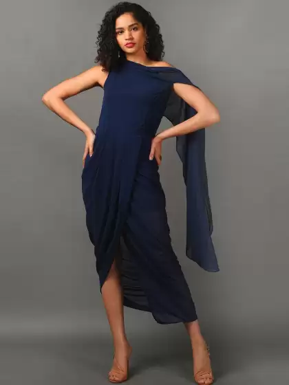 Georgette Sheath Midi Dress - image 3