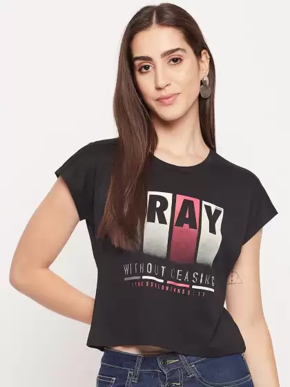 Typography Printed T-shirt - image 3