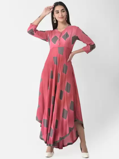Geometric Printed Ethnic Dress - image 3