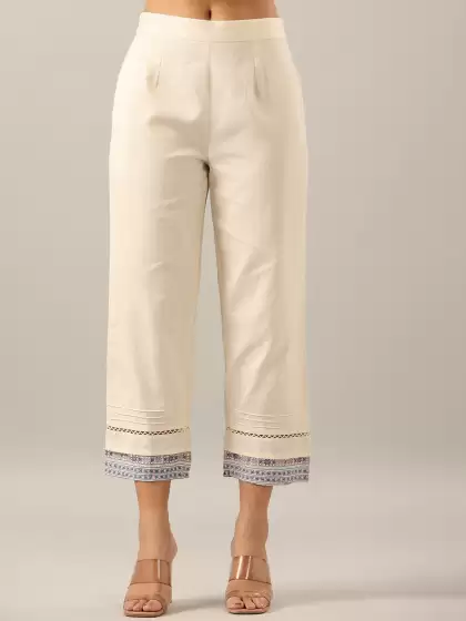 Women Cotton Culottes Trousers - image 3