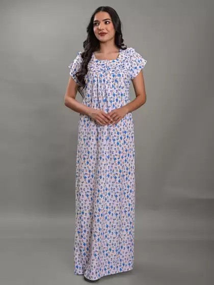 Floral Printed Maxi Nightdress - image 3
