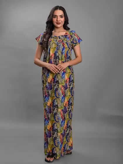 Tropical Print Maxi Nightdress - image 3