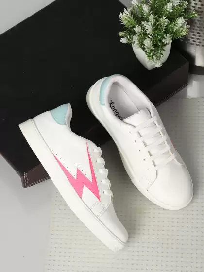 Women Woven Design Sneakers - image 3