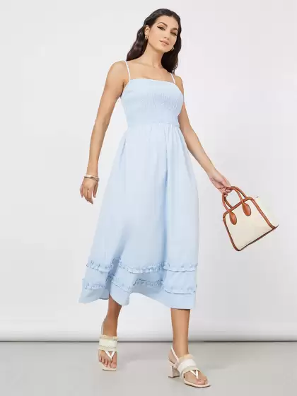 Fit & Flare Midi Dress - image 3