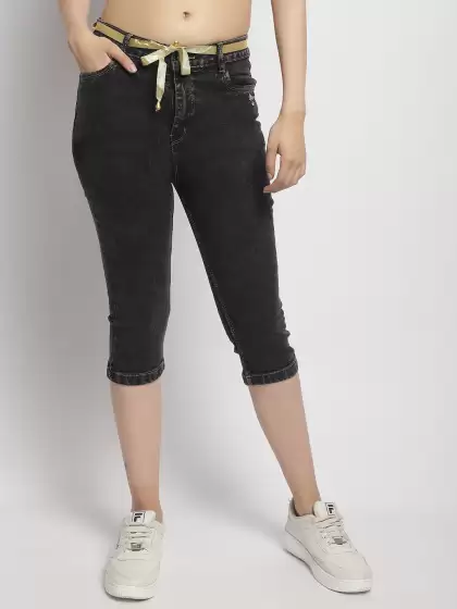 Women Skinny Fit Capris - image 3