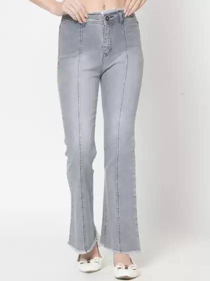 Women Heavy Fade Cotton Jeans - image 3