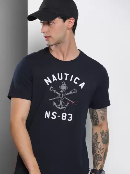Men Printed Round Neck T-shirt - image 3