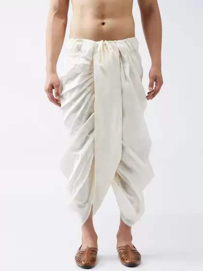Men Solid Dhoti - image 3