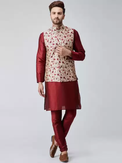 Men Kurta Set & Nehru Jacket - image 3