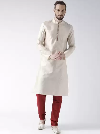 Men Self Design Kurta Set - image 3