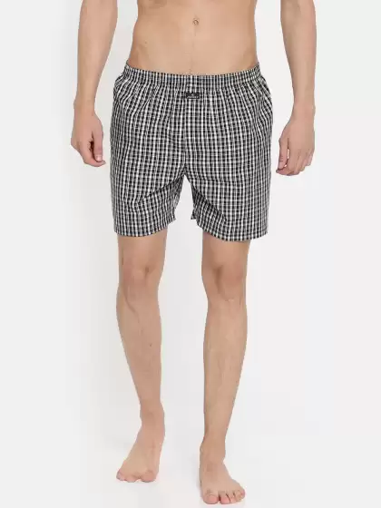 Men Checked Pure Cotton Boxers - image 3