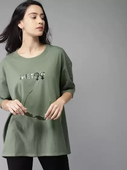 Printed Round Neck Pure Cotton T-shirt - image 3