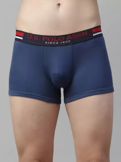 Men Solid Cotton Trunks - image 3