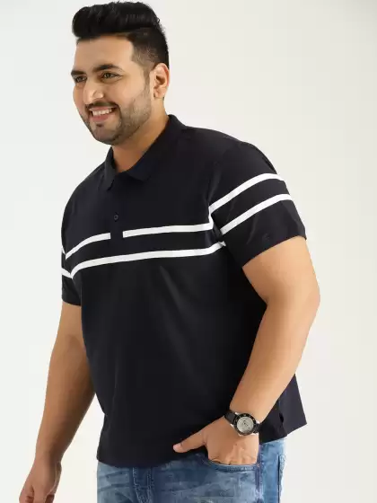 Plus Size Men Solid Polo T-shirt - image 3