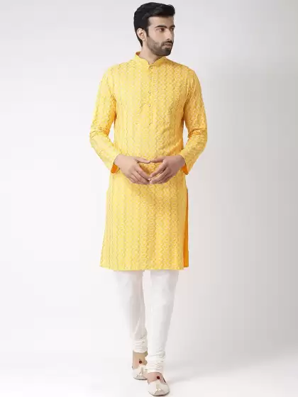 Men Printed Straight Kurta - image 3