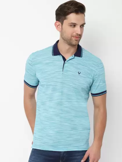 Solid Polo Collar T-shirt