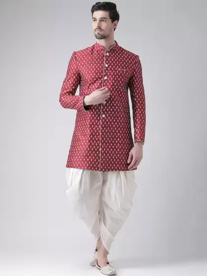 Men Sherwani With Dhoti Pants - image 3