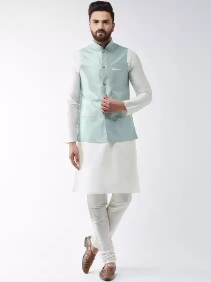 Men Kurta Set & Nehru Jacket - image 3
