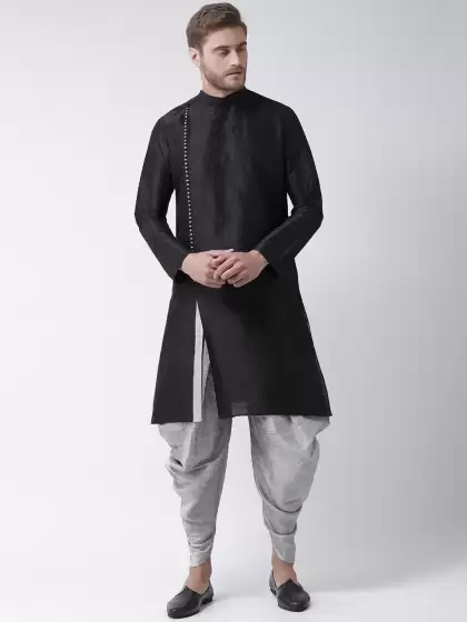 Men Solid Kurta with Patiala