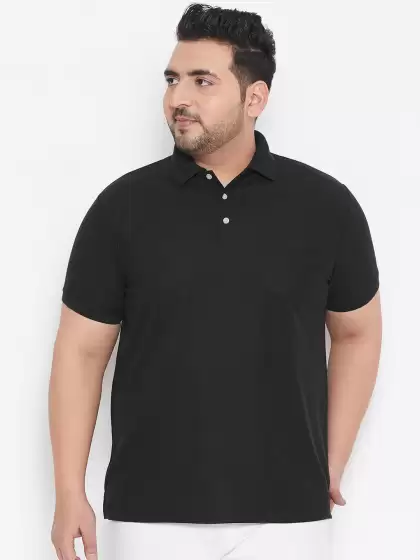 Plus Size Bio Finish Polo Collar T-shirt - image 3