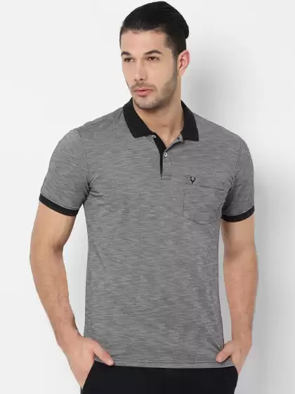 Solid Polo Collar T-shirt - image 3